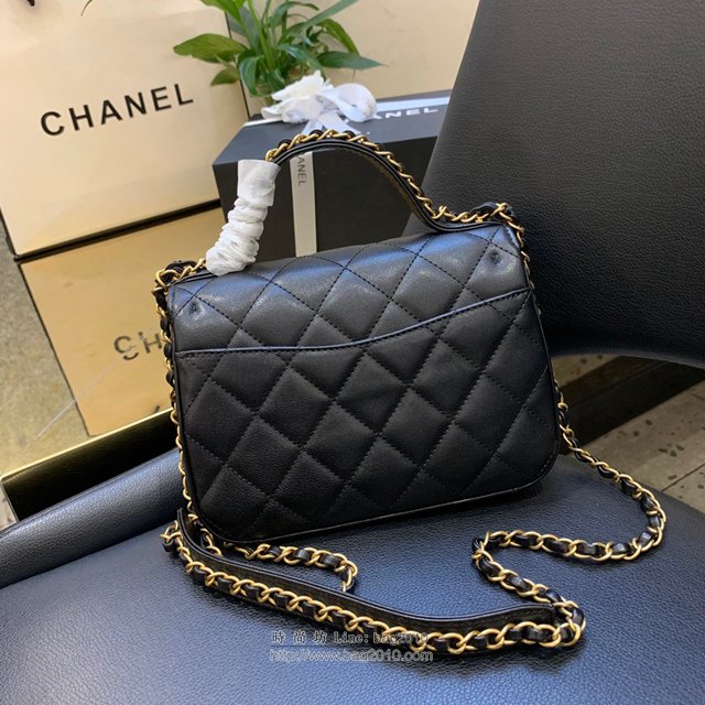 Chanel女包 S0967# 2019秋冬新款 香奈兒復古鏈條包 Chanel手拎斜挎兩用包  djc3147